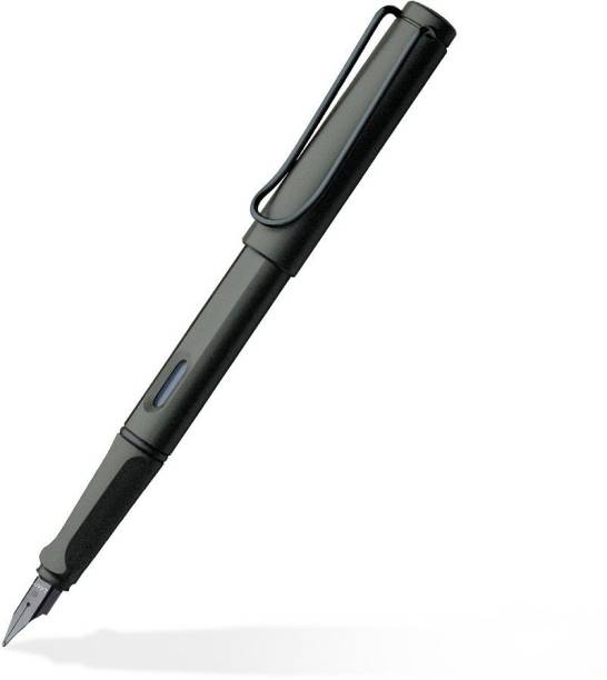LAMY Safari Medium Nib 17M Charcoal (with Ink Converter) Fountain Pen