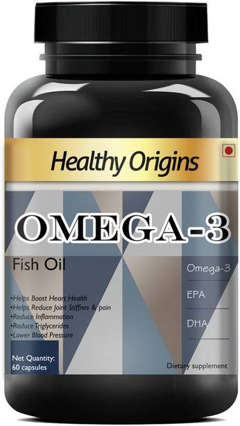 Healthy Origins Fish Oil (Triple Strength) Omega 3 with EPA 360 mg DHA 240 mg Ultra (60N BGG)