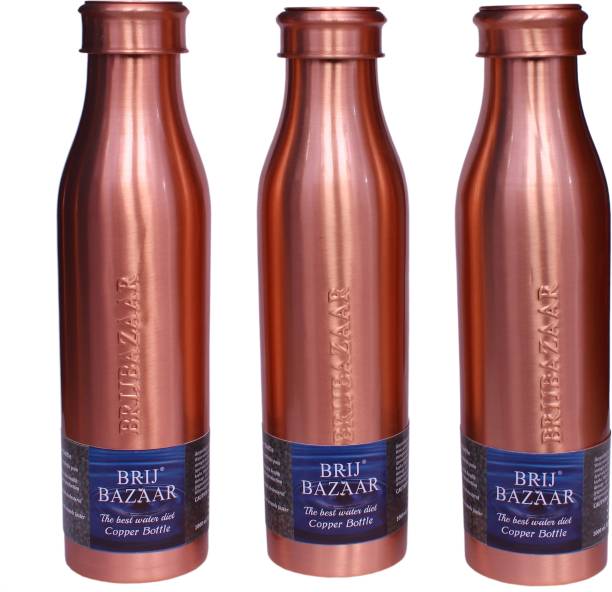 BRIJBAZAAR copper bottle 1000 ml Water Bottles