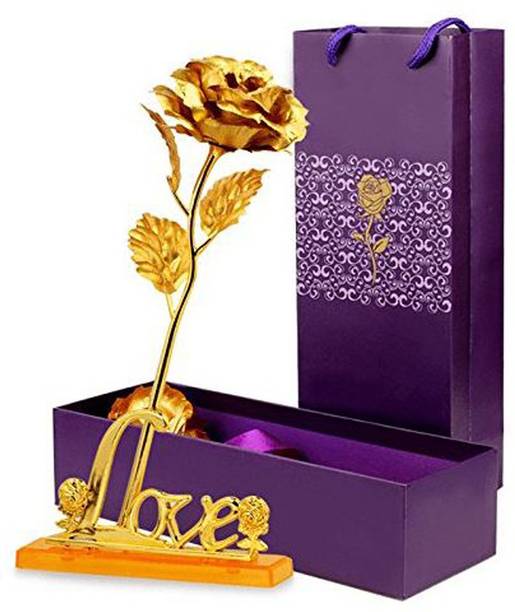 eastern club Gold Rose Artificial Flower