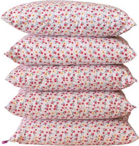 DONDA Cotton Floral Sleeping Pillow Pack of 5