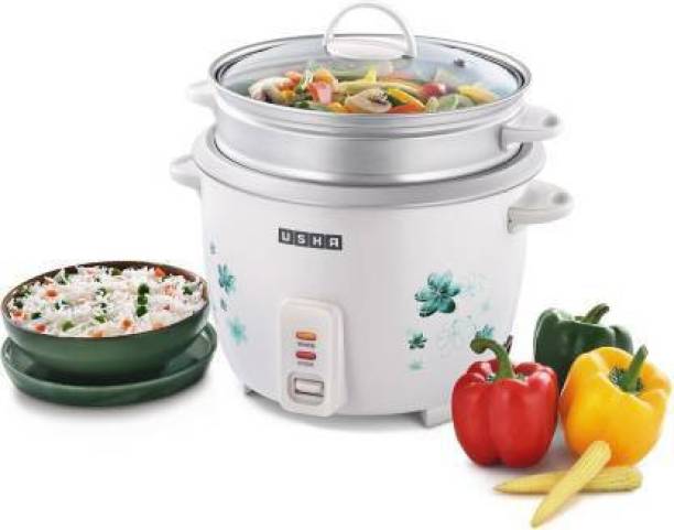 USHA RC18GS2 Electric Rice Cooker with Steaming Feature