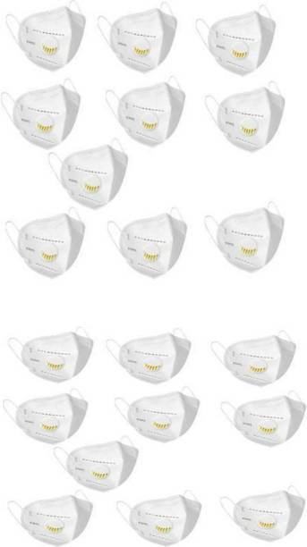 REGARDS N95 Face Masks with 5 Layers of protection, for Kids, Men and Women - Reusable Washable and Non-woven - Pack of 10 (White) N95 Face Masks with 5 Layers of protection, for Kids, Men and Women - Reusable Washable and Non-woven - Pack of 20 (White) Cloth Mask With Melt Blown Fabric Layer