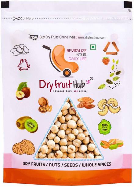 Dry Fruit Hub Premium Jumbo Hazelnuts 400gms, Hazelnuts, Hazel Nuts Dryfruits,Turkish Hazel Nuts Hazelnuts