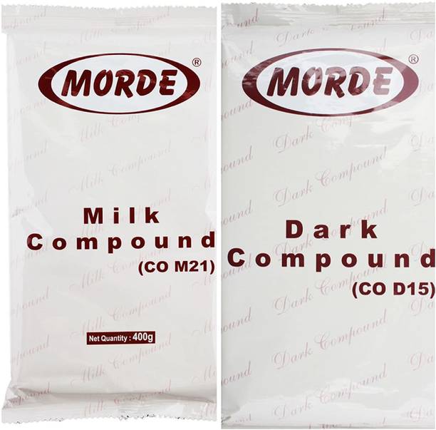 Morde Combo Of dark & Milk Compound --Bar for Chocolate (400 G Each) Bars