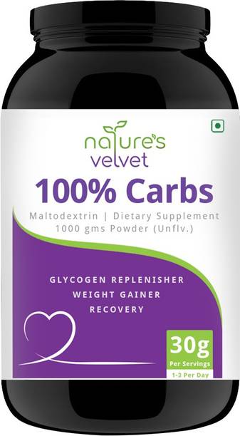 Natures Velvet Lifecare CARBS , 1000gms, for Weight Gain and Energy Weight Gainers/Mass Gainers