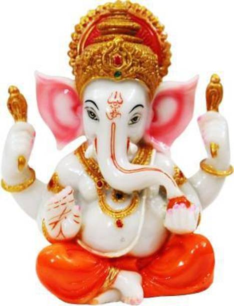 gifts for love Handcrafted Lord Ganesha Idols for home decor|Ganesha Idol for gifts And home|decoration items for house showpiece figurine |Home décor showpieces|table decoration items| Ganesha statue in Religious Idols |Ganesh ji ki murti|ganpati|handicraft items| decorativeitems|statues|Statue of gods|ganesh Statue for home|Showpieces &Figurines|showpiece gift sets|showpiece for living room|Ganesha showpiece |showpieces in home| Decorative Showpiece - 16.5 cm (Polyresin, Multicolor) Decorative Showpiece  -  16 cm