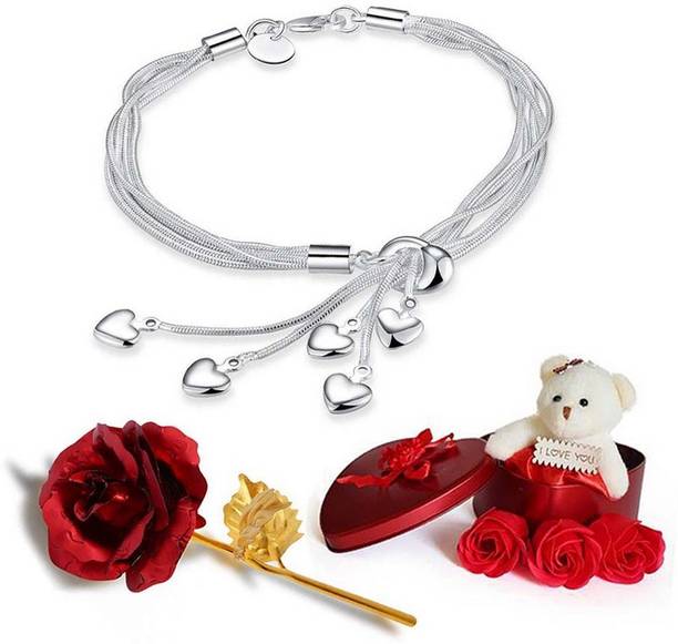 Jewelgenics Jewelry, Artificial Flower, Soft Toy Gift Set