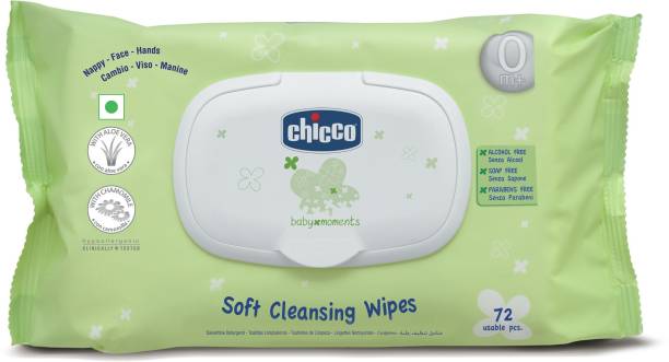 Chicco Baby Wipes Fliptop 72 Pcs In
