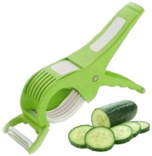 Valashiv Vegetable Cutter with Peeler-237 multipurpose green veg peeler and cutter home use 2 in 1 nicer vegetable cutter chopper Vegetable & Fruit Slicer