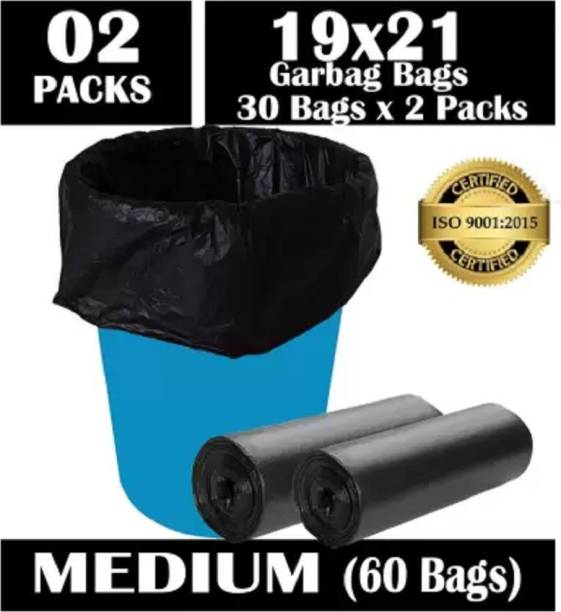 SUVIDHA JUNK PACK O2 ROLLS Medium 13 L Garbage Bag Medium 13 L Garbage Bag  Pack Of 60