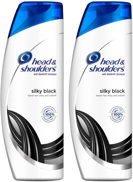 HEAD & SHOULDERS Anti Dandruff Silky Black Shampoo Each 340ml Pack Of 2
