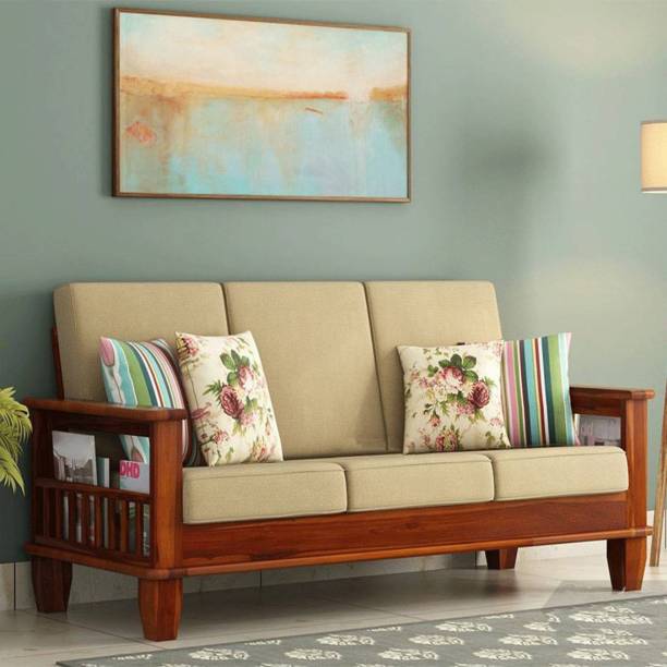 Stream Furniture Premium Quality Wooden Pure Rosewood 3 Seater Sofa Fabric 3 Seater  Sofa
