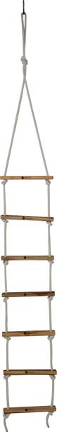 Shopoflux Rope Ladder for Kids | Climbing Ladder for Kids | Wooden Ladder for Kids for Physical Activity | Indoor Outdoor Games for Kids