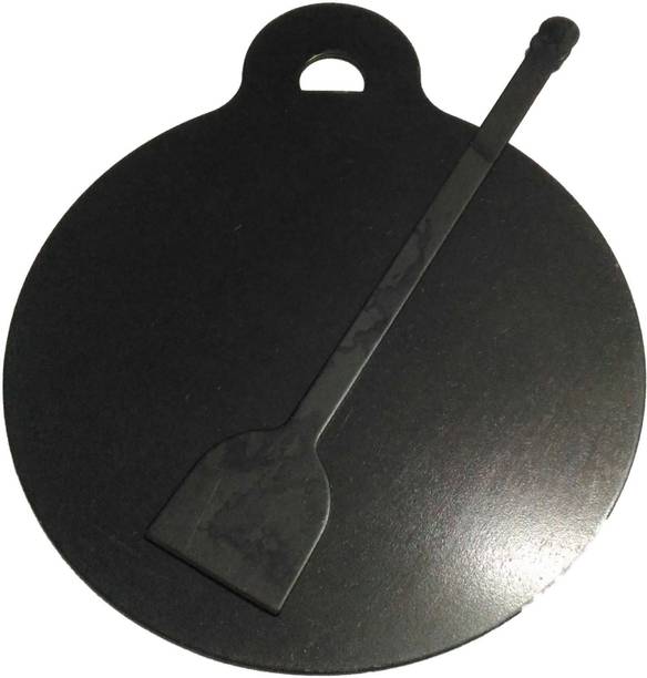 Jayam TRADITIONAL IRON FLAT DOSA / CHAPATI TAWA / DOSA KALLU 1KG WITH DOSA TURNER Tawa 26 cm diameter