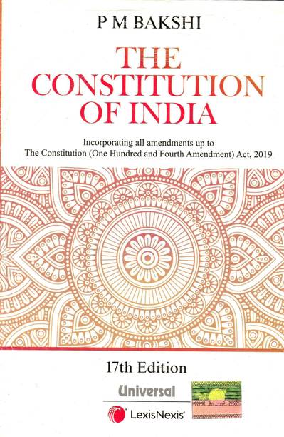 Lexis Nexis Constitution Of India (Pkt.Size) By P M Bakshi 17th Edition February 2020