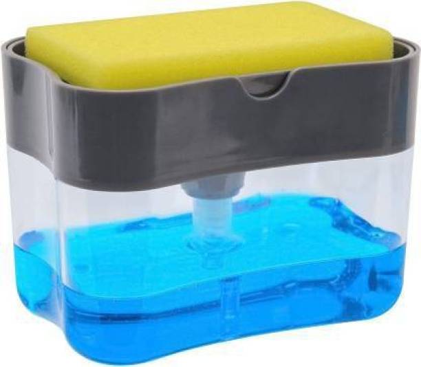 PROKAR 2in1 Soap Dispenser for Dishwasher, Liquid Holder, Dish Soap Dispenser For Kitchen Refillable Liquid Soap Press-Type Pump Dishwashing Detergent (380 ml) Dishwashing Detergent