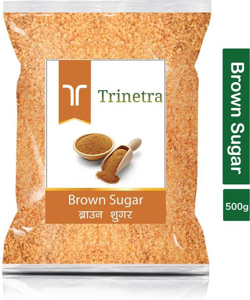 Trinetra Best Quality Brown Sugar-500gm (Pack Of 1) Sugar