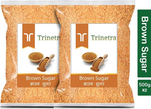Trinetra Best Quality Brown Sugar-500gm (Pack Of 2) Sugar