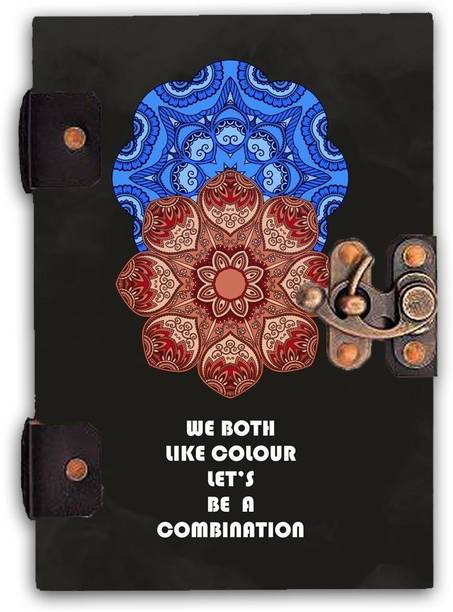 DI-KRAFT Handcrafted Cardbord Diary A5 Diary Unruled 160 Pages