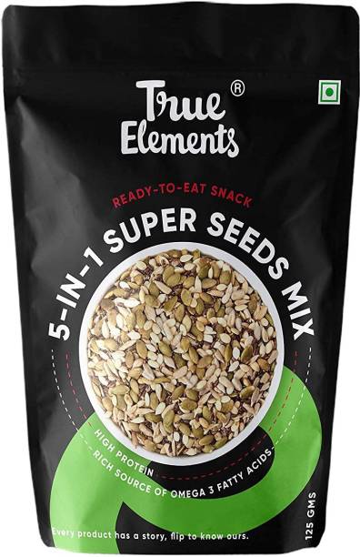 True Elements 5 in 1 Super Seeds Mix Rich in Protein and Fibre Superfood | Healthy Snacks mix