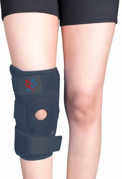 Family Line OpenPatellaHingedforKneePainRelief Knee Support CapBlack Small 14.2"- 17.2inch Knee Support