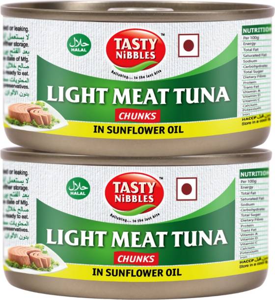Tasty Nibbles LIGHT MEAT TUNA CHUNKS IN SUNFLOWER OIL Sea Foods