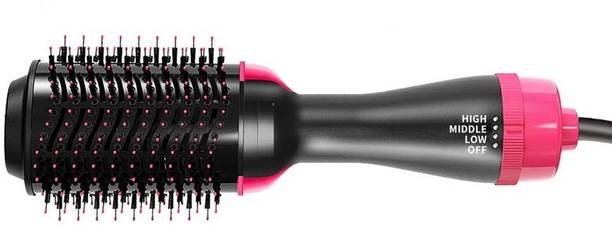 SEASPIRIT Women's One Step Portable Salon Electric Blow Hair Curler Dryer and Styler Comb Oval Hot Air Brush Straightener Volumizer with Ionic Technology Hair Styler