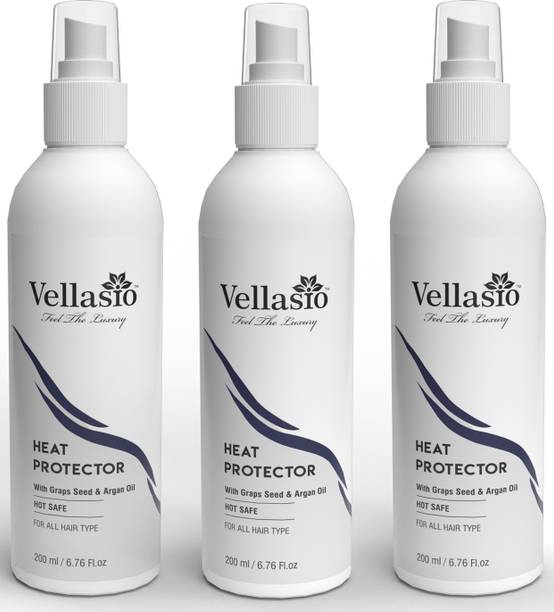 vellasio premium Heat Protector with Heat protection Spray With Graps Seed And Argan oil Hair Spray pack of 3 Hair Spray