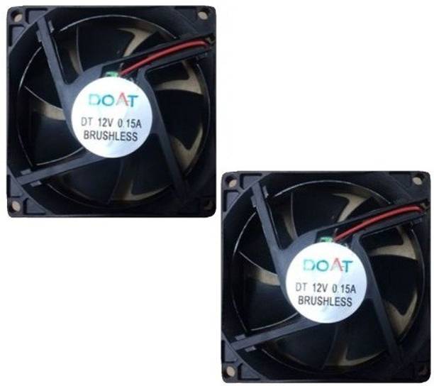 Doat 2-Pic 12V DC Fan 120X120X25MM Cabinet 4-Inch Square Cooling fan Cooling Fan Cabinet Cooler
