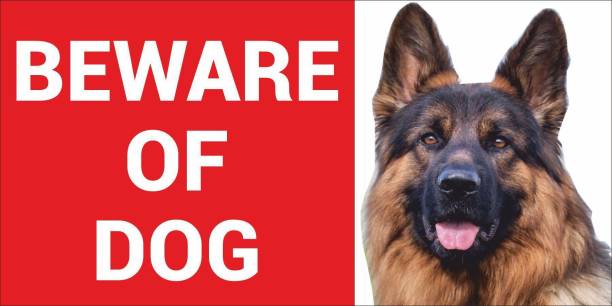 CREATIVE ADVERTISERS BEWARE OF DOG Emergency Sign