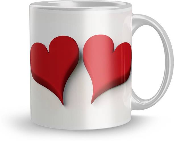 GiftByStyle Beautiful Happy Kiss Day Gift 320Ml Multicolor (1538 ) Ceramic Coffee Mug