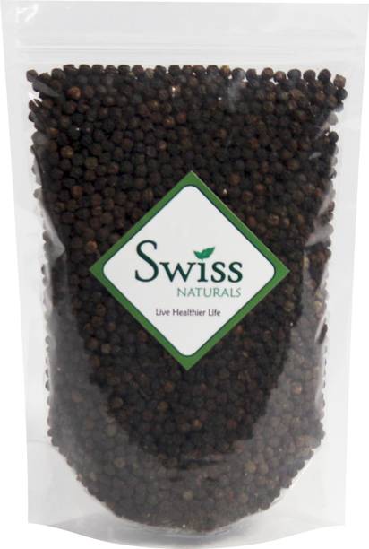 swiss naturals Whole Black Pepper/Black Peppercorn/Kali Mirch/GOL Morich/Kala Marich