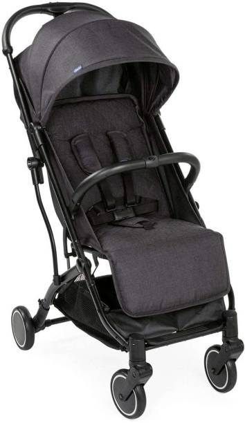Chicco TrolleyMe Stroller Stone for Newborn Babies and Toddlers, 0m+, Pram for Boys and Girls (Black) Stroller