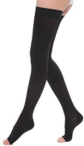 Just Rider Cotton Compression Stockings Thigh Length for Varicose Veins Knee Support
