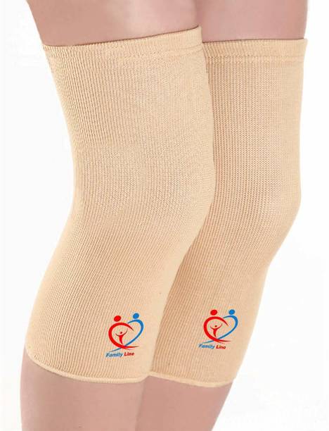 Family Line Knee Cap (Knee Support) Compression (Beige, Large(19.6-22.0) inches) Knee Support