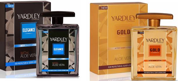 YARDLEY 1 Elegance,1Gold After Shaving Lotion For Men 100 Ml Pack Of 2