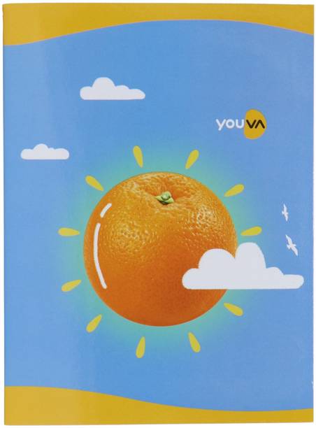NAVNEET Youva Soft Bound 18x24 cm Regular Notebook Single Line 172 Pages