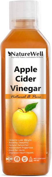 Naturewell Organic Apple Cider Vinegar - Raw, Unfiltered with Mother Vinegar (500ML/OR)Premium Vinegar