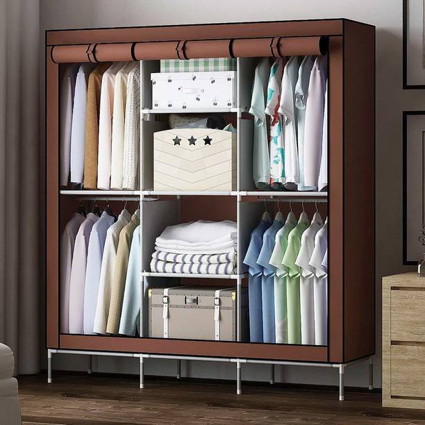 SPIRITED 89130 (8 Shelves) Portable Wardrobe PP Collapsible Wardrobe