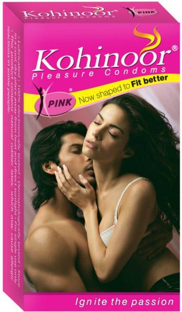KOHINOOR Pink Premium Condom-Pack of 3- 30 Condoms(10*3) Condom (Set of 3, 30S) Condom