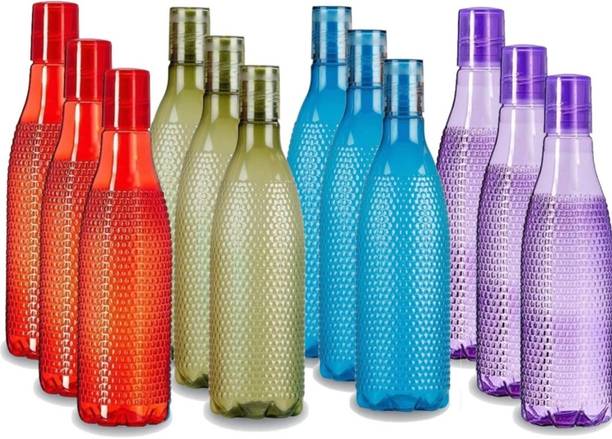 Fravo pack of 12 bottles heavy material 1000 ml Plastic Bottle