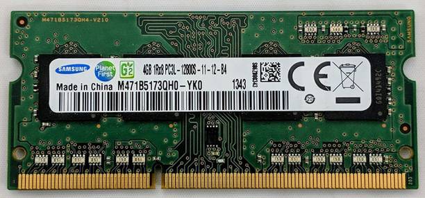 Samsung (MX15GARA-B6ND DDR3 4 GB Laptop (4GB 1600 MHz DDR3L PC3-1
