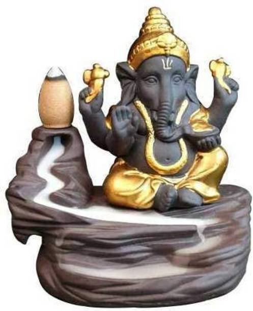 Shashi Arts Ganesha Idol Ganpati God Ganesh Home Décor Statue Decorative Showpiece  -  5 cm