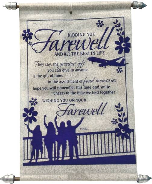 Natali Traders Farewell Scroll Card Greeting Card
