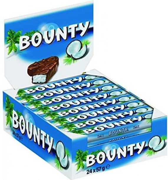 BOUNTY Chocolates -57g X 24 Pcs Box (Imported) Bars