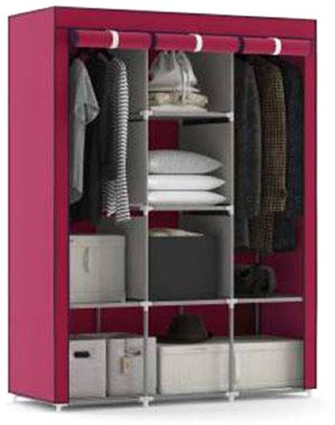 SARTHIPLAZA 8 Shelves Cotton Collapsible Wardrobe