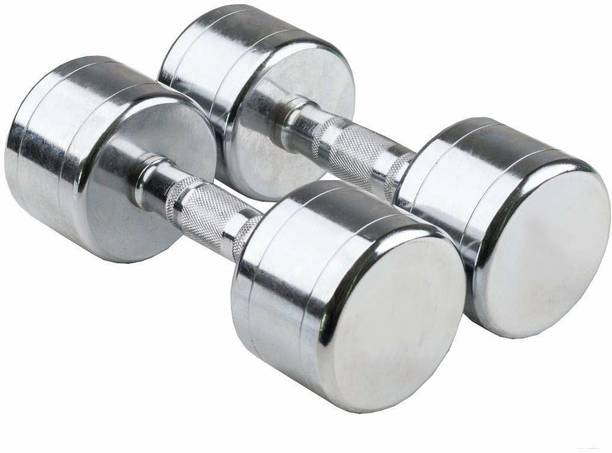 SINGHALTRADE STEEL DUMBBELL FOR HOME GYM AND EXERCISE SET OF 2 - 2.5/KG (5KG) Fixed Weight Dumbbell