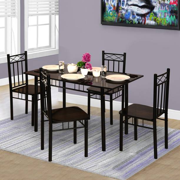 Metal Dining Tables Sets Steel Table At Best S On Flipkart Metal Dining Tables Sets Steel, Wood And Metal Kitchen Table Sets