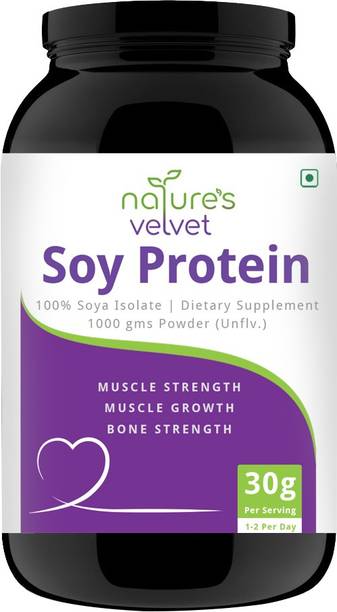 Natures Velvet Lifecare Soy Protein, Vegetarian and Natural, 1000 gms प्लांट-बेस्ड प्रोटीन